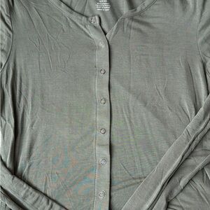 American Eagle Outfitters Olive Green Soft & Sexy Top